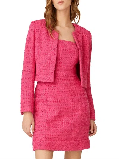 Shoshanna Barb Jacket In Magenta In Pink