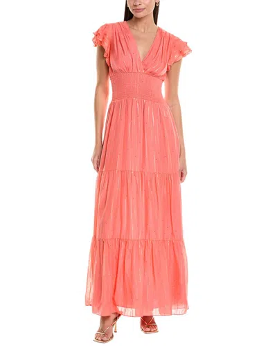 Shoshanna Brenda Maxi Dress In Orange