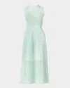 Shoshanna Brooke Scalloped Pointelle-knit Midi Dress