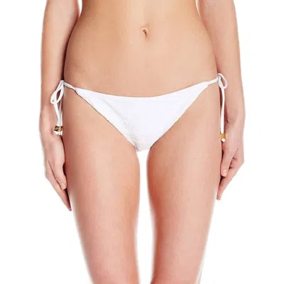 Shoshanna Cable String Bikini Bottom In White