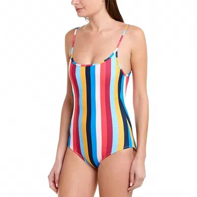 Shoshanna Cami One Piece Swimsuit In Rainbow In Multi