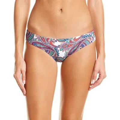 Shoshanna Capri Paisley Hipster Bottom In White Multi