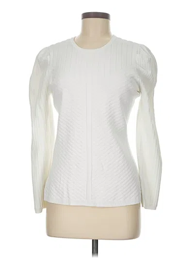 Pre-owned Shoshanna Cardigan Sweater In White