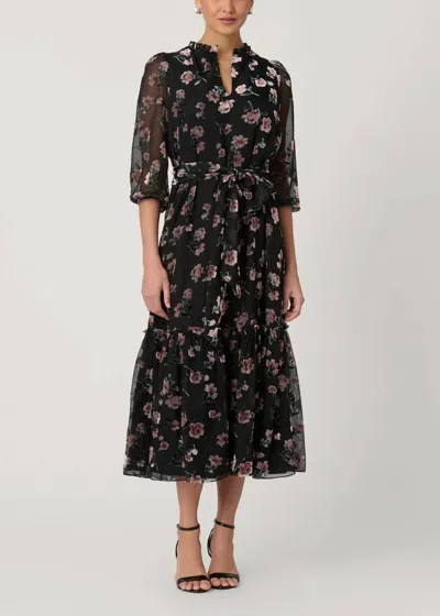 Shoshanna Cassidy Hudson Burnout Dress In Black