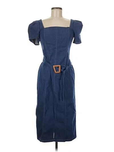 Pre-owned Shoshanna Casual Dress In Blue