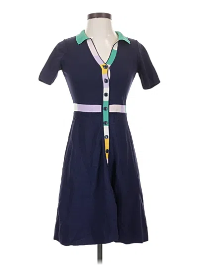 Pre-owned Shoshanna Casual Dress In Blue