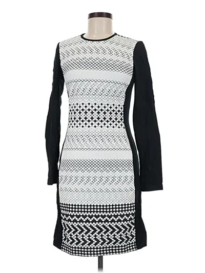 Pre-owned Shoshanna Casual Dress In Gray