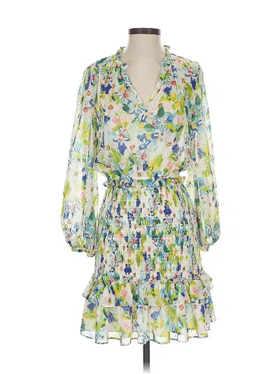 Pre-owned Shoshanna Casual Dress In Green