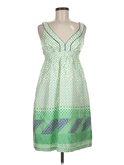 Pre-owned Shoshanna Casual Dress In Green