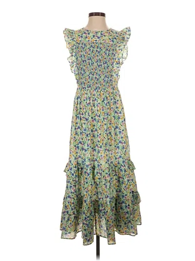 Pre-owned Shoshanna Casual Dress In Green