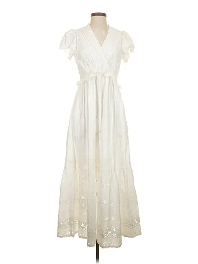 Pre-owned Shoshanna Casual Dress In Ivory