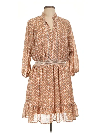 Pre-owned Shoshanna Casual Dress In Tan