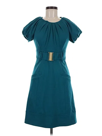 Pre-owned Shoshanna Casual Dress In Teal