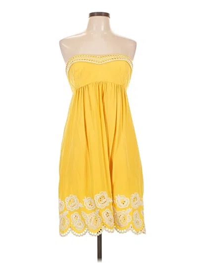 Pre-owned Shoshanna Casual Dress In Yellow