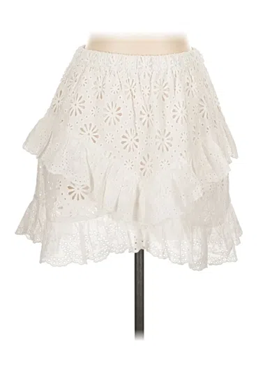 Pre-owned Shoshanna Casual Skirt In White