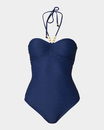 SHOSHANNA CINCHED ONE-PIECE SWIMSUIT