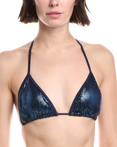 Shoshanna Clean Triangle Swim Top In Blue