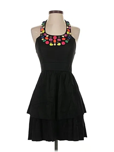 Pre-owned Shoshanna Cocktail Dress In Black