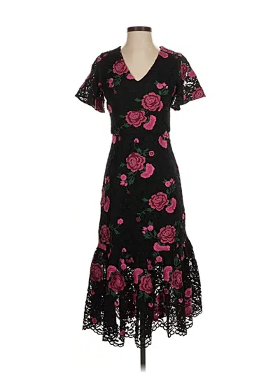 Pre-owned Shoshanna Cocktail Dress In Black