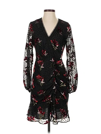 Pre-owned Shoshanna Cocktail Dress In Black