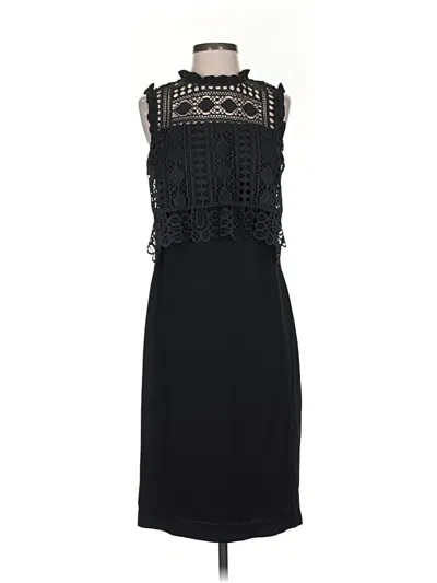 Pre-owned Shoshanna Cocktail Dress In Black
