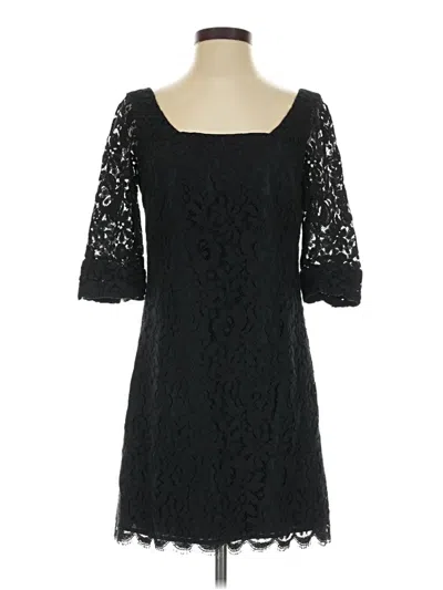 Pre-owned Shoshanna Cocktail Dress In Black