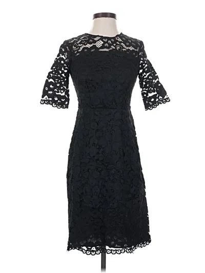 Pre-owned Shoshanna Cocktail Dress In Black