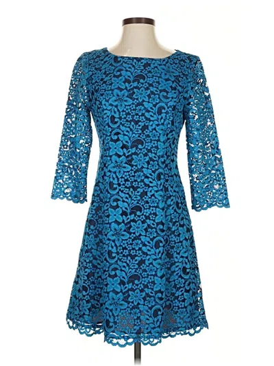 Pre-owned Shoshanna Cocktail Dress In Blue