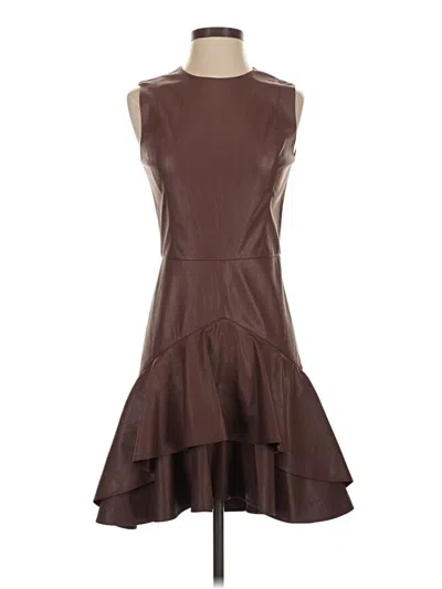 Pre-owned Shoshanna Cocktail Dress In Brown