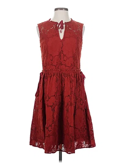 Pre-owned Shoshanna Cocktail Dress In Burgundy