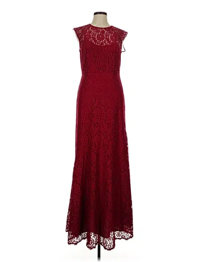 Pre-owned Shoshanna Cocktail Dress In Burgundy