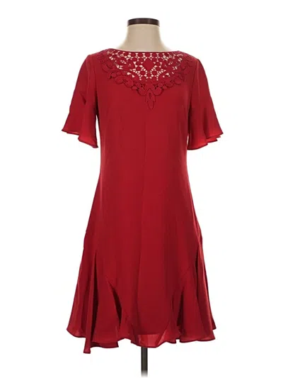 Pre-owned Shoshanna Cocktail Dress In Burgundy