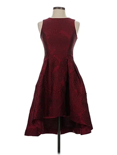 Pre-owned Shoshanna Cocktail Dress In Burgundy