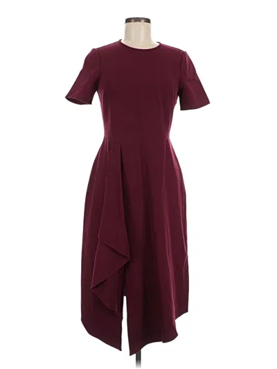 Pre-owned Shoshanna Cocktail Dress In Burgundy