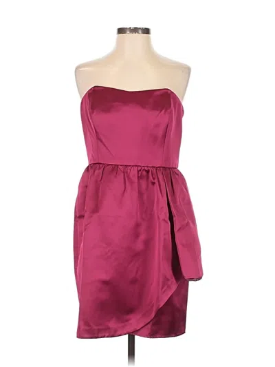 Pre-owned Shoshanna Cocktail Dress In Burgundy
