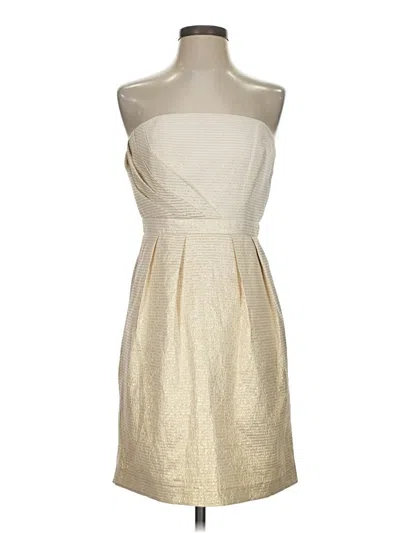 Pre-owned Shoshanna Cocktail Dress In Gold