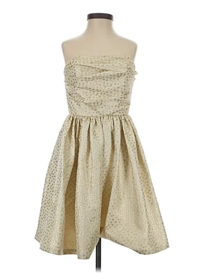 Pre-owned Shoshanna Cocktail Dress In Gold