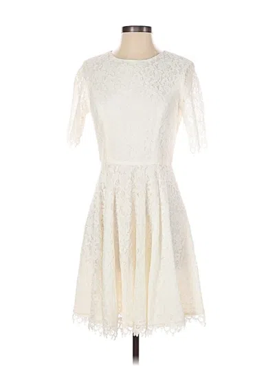 Pre-owned Shoshanna Cocktail Dress In Ivory
