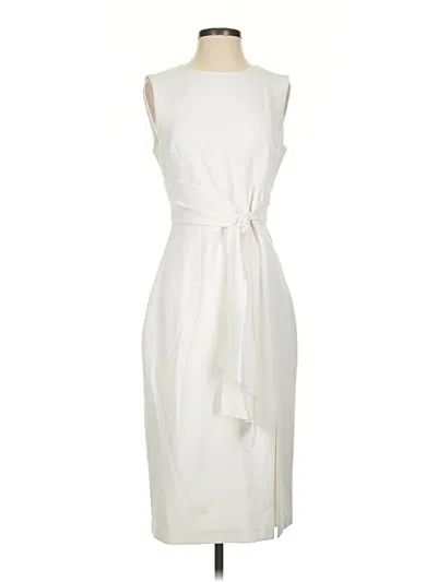 Pre-owned Shoshanna Cocktail Dress In Ivory