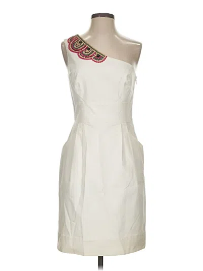 Pre-owned Shoshanna Cocktail Dress In Ivory