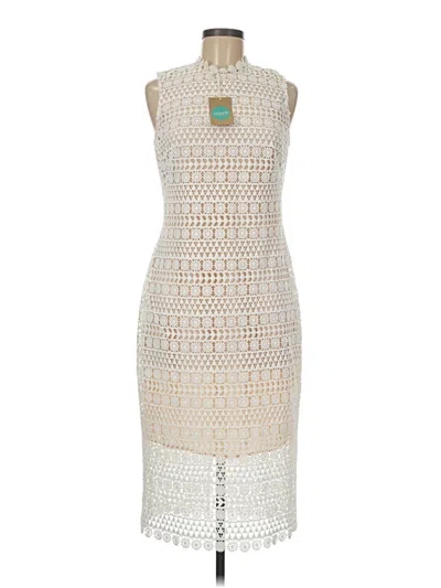 Pre-owned Shoshanna Cocktail Dress In Ivory