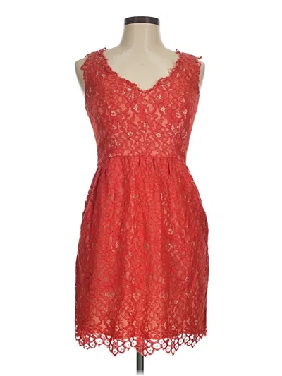 Pre-owned Shoshanna Cocktail Dress In Red