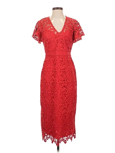 Pre-owned Shoshanna Cocktail Dress In Red