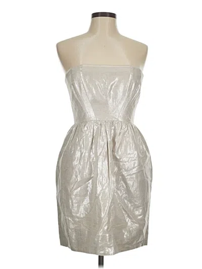 Pre-owned Shoshanna Cocktail Dress In Silver