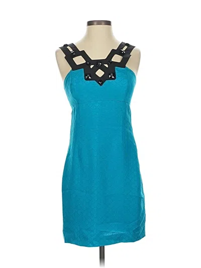 Pre-owned Shoshanna Cocktail Dress In Teal