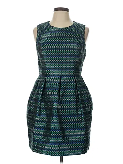 Pre-owned Shoshanna Cocktail Dress In Teal