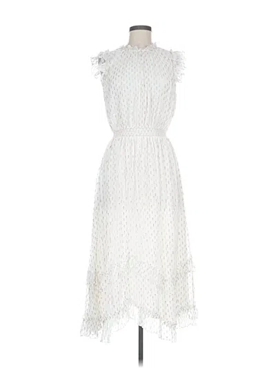 Pre-owned Shoshanna Cocktail Dress In White