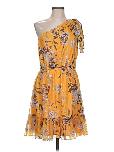 Pre-owned Shoshanna Cocktail Dress In Yellow