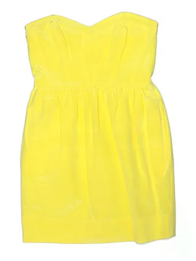 Pre-owned Shoshanna Cocktail Dress In Yellow