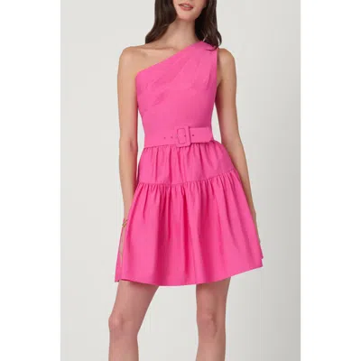 Shoshanna Cotton Faille Crawford Dress In Pink